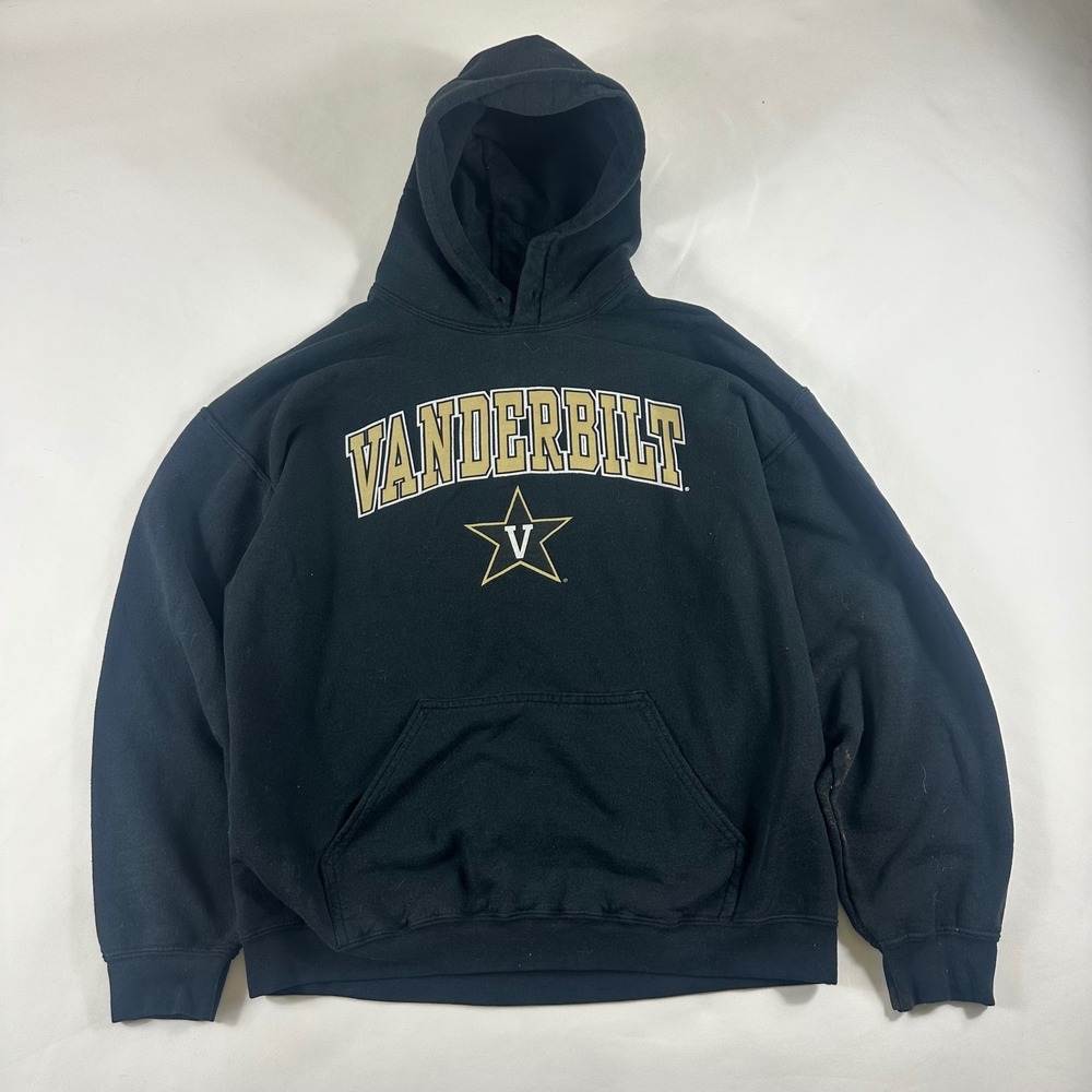 Gildan‎ Vanderbilt University Commodores Hoodie Black Mens Large NCAA Sweatshirt